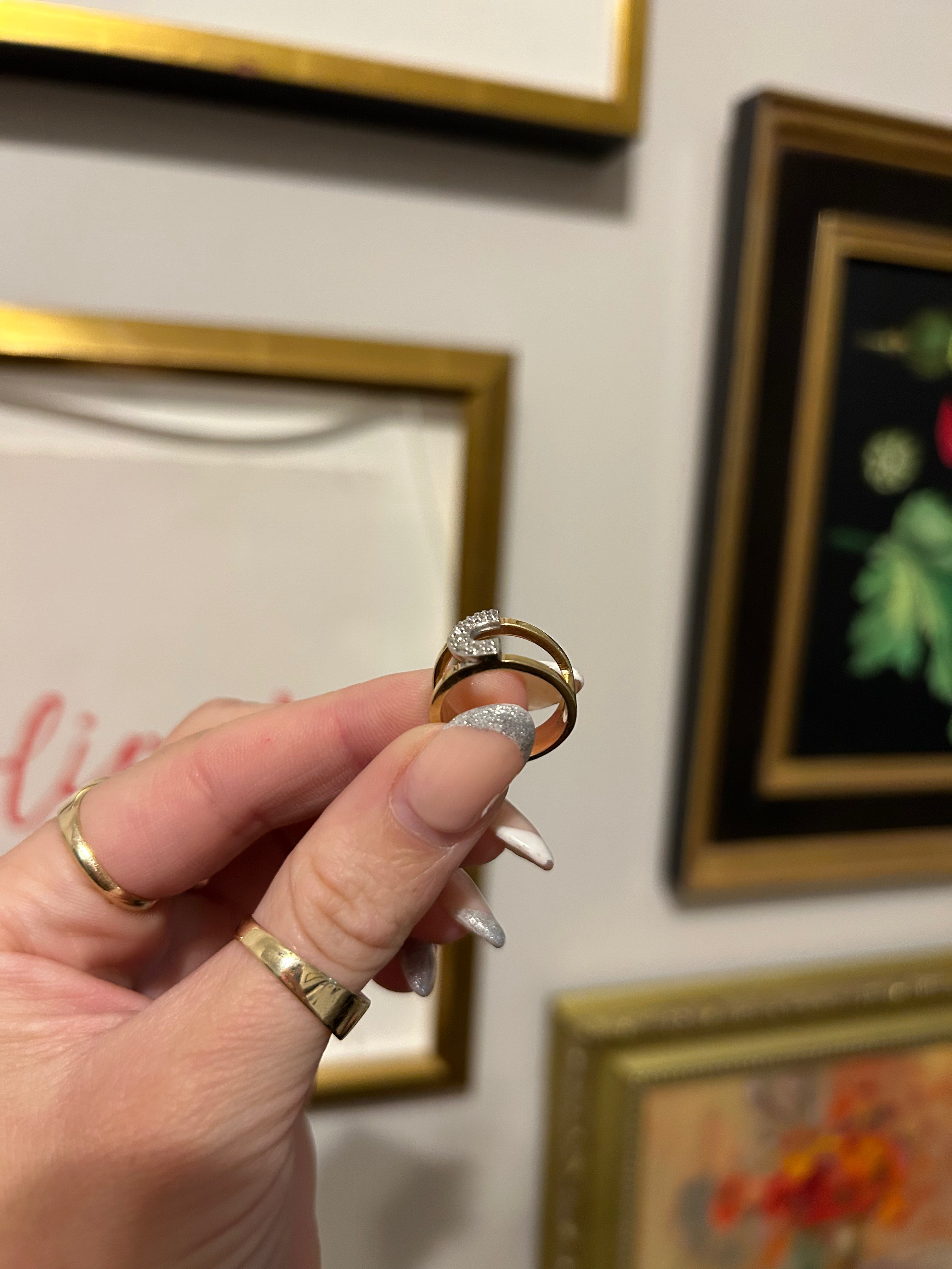 Diamond C Ring