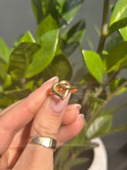 Knotted Heart Adjustable Ring