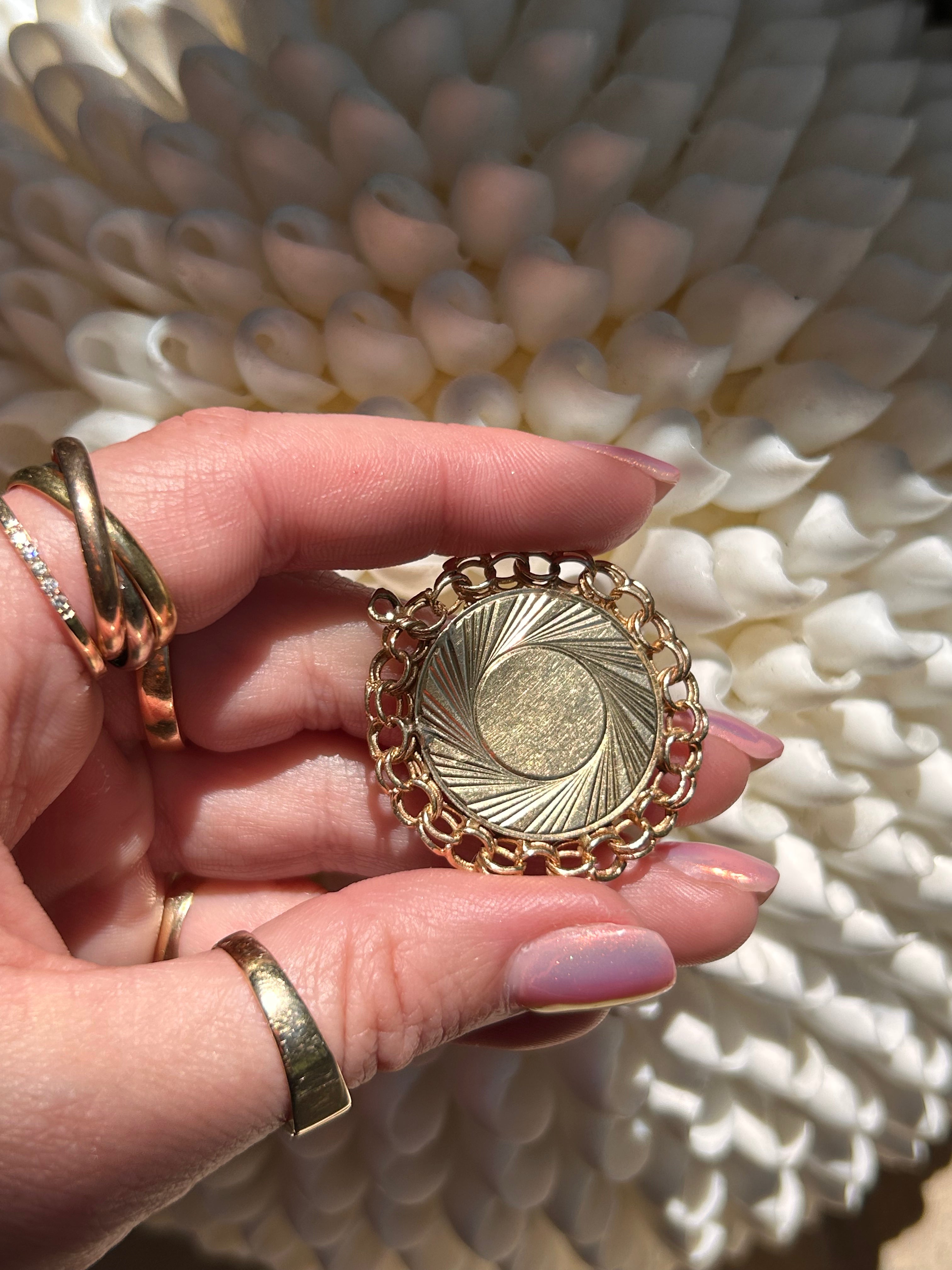 Four Leaf Clover Reversible Charm
