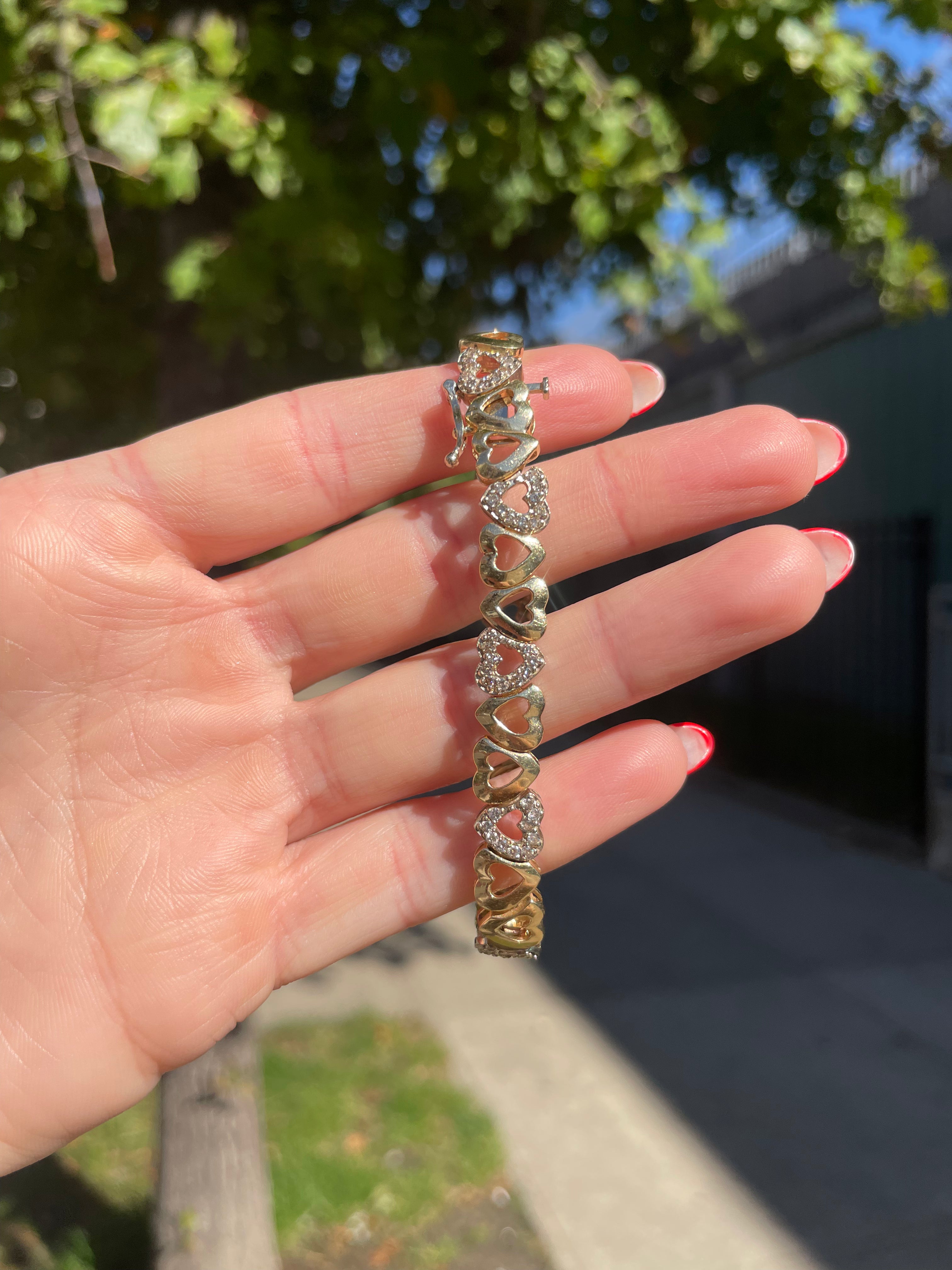 Heart Diamond Bracelet