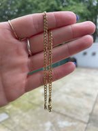 Flat Dainty Curb Chain Bracelet