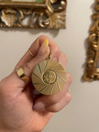 Vintage Mega Engine Turned Circle