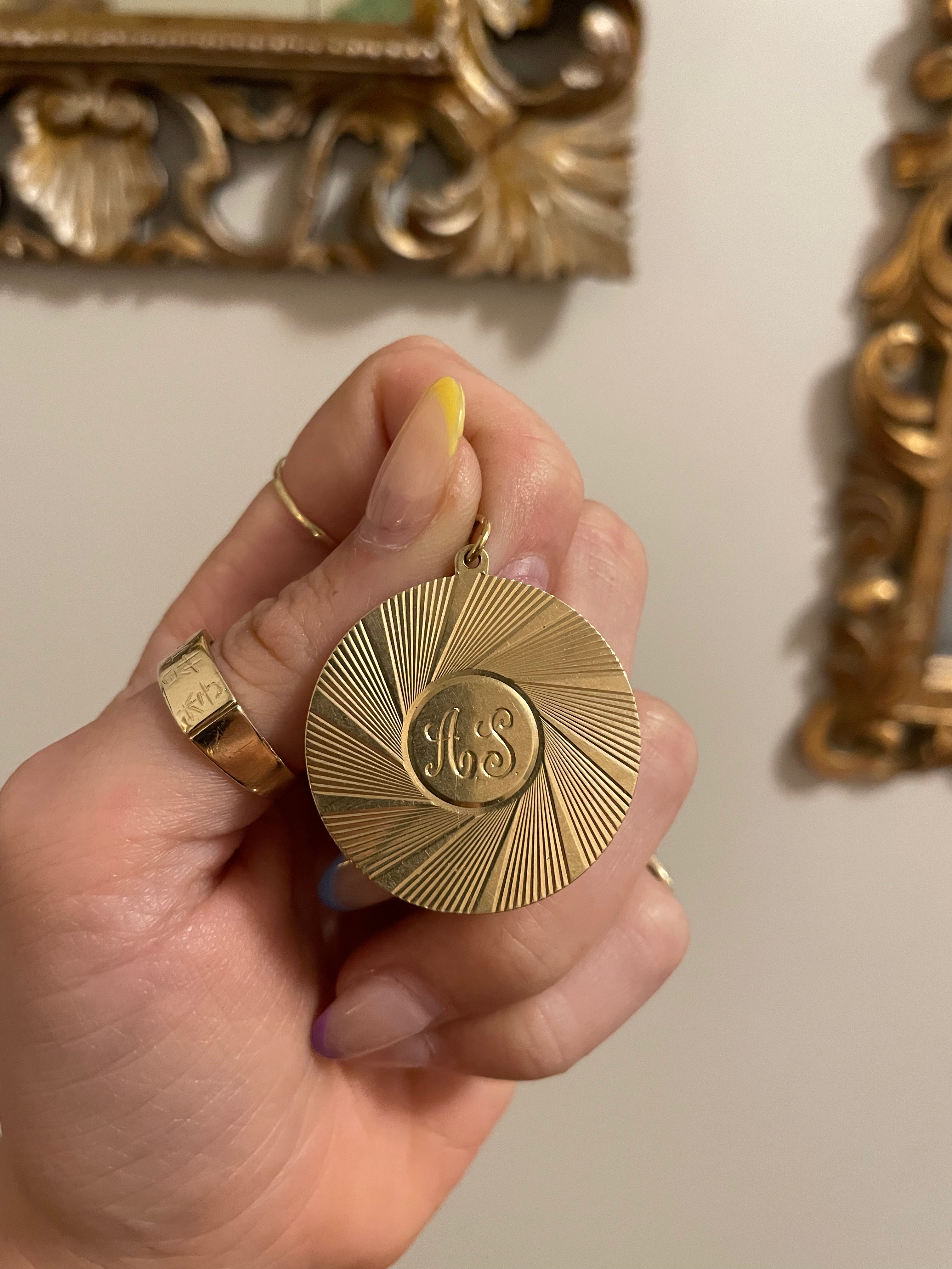 Vintage Mega Engine Turned Circle