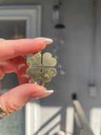 Engine turned clover