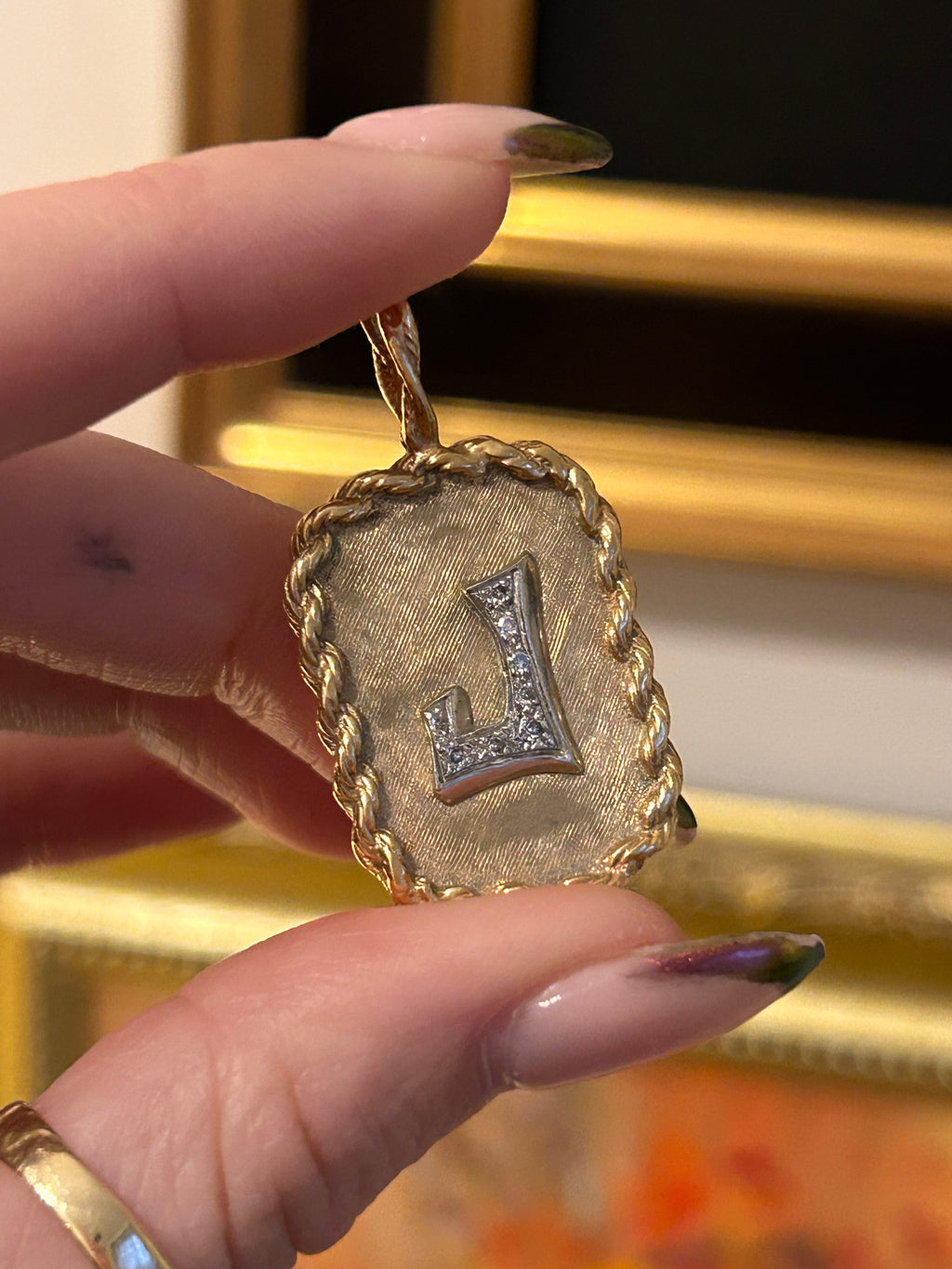 Diamond J Charm