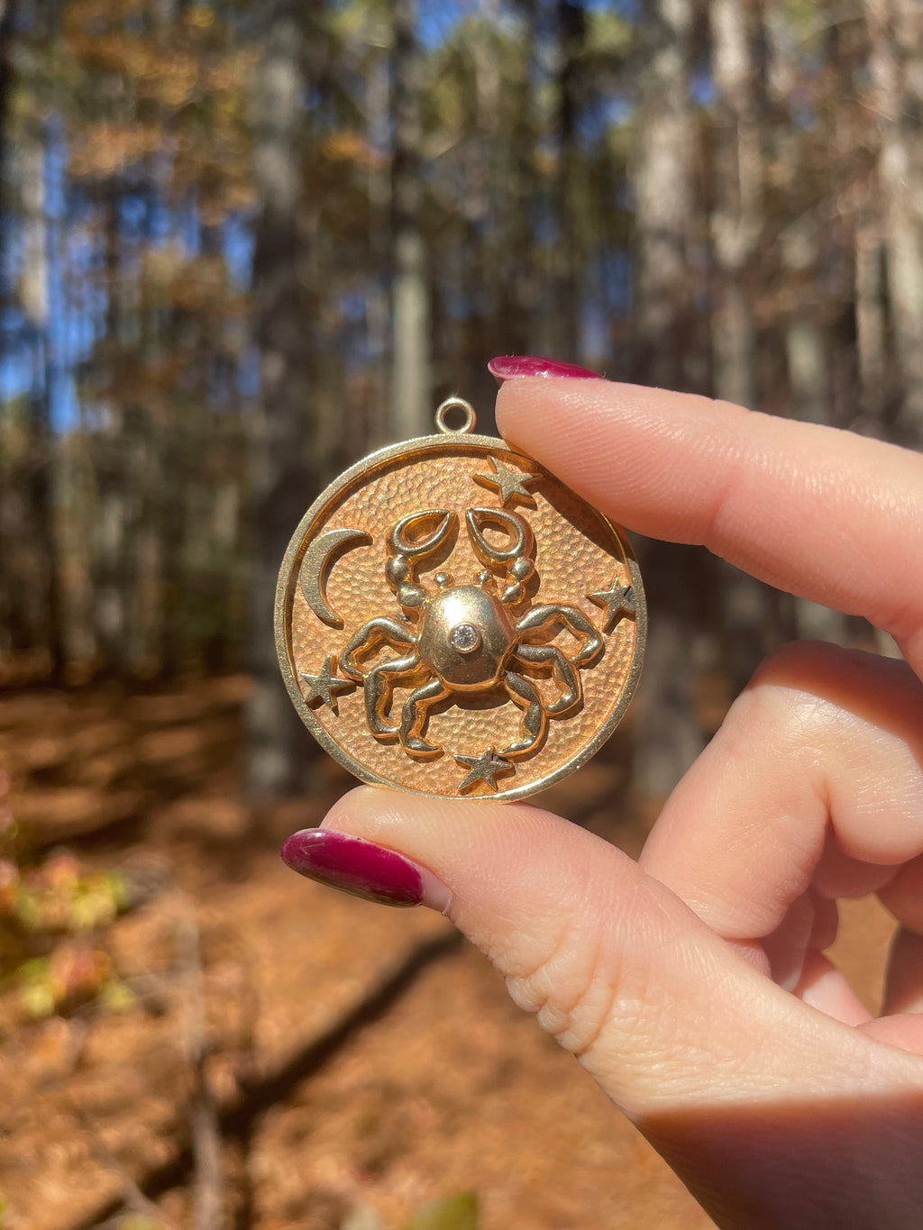 Vintage Cancer Pendant