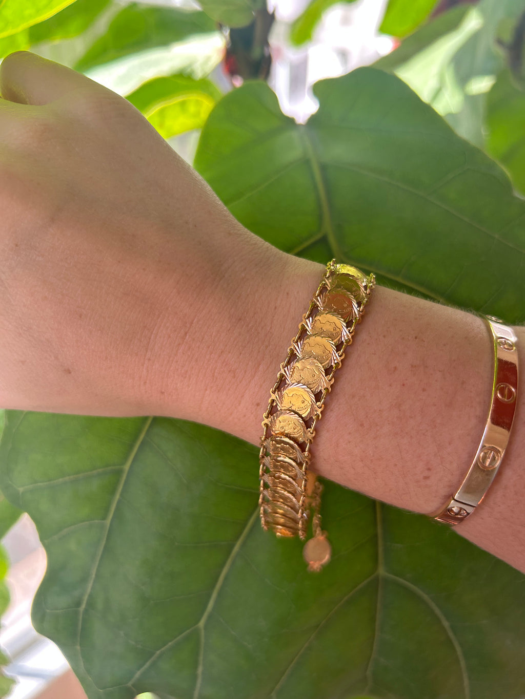 Antique Roman Coin Bracelet