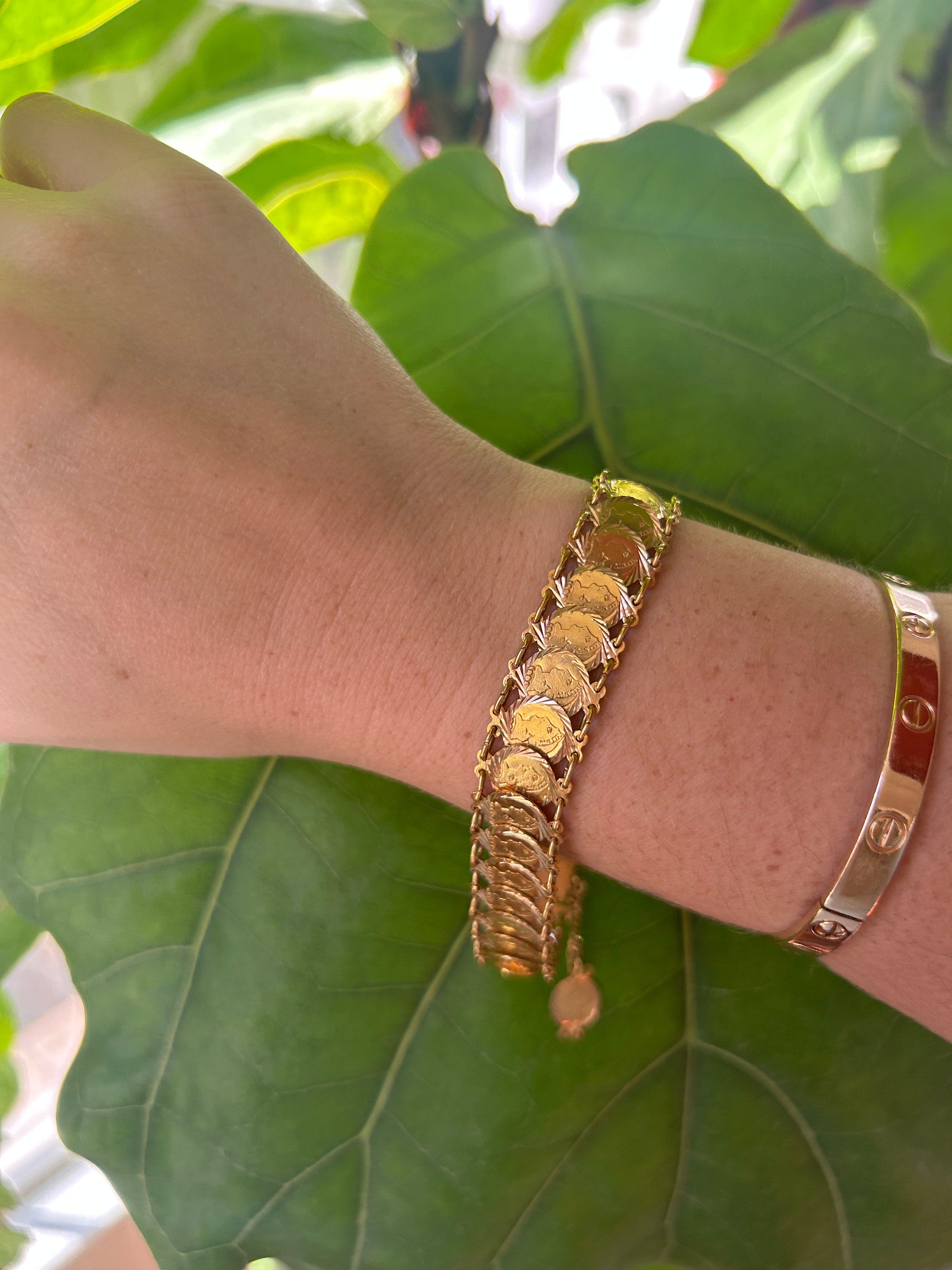 Antique Roman Coin Bracelet