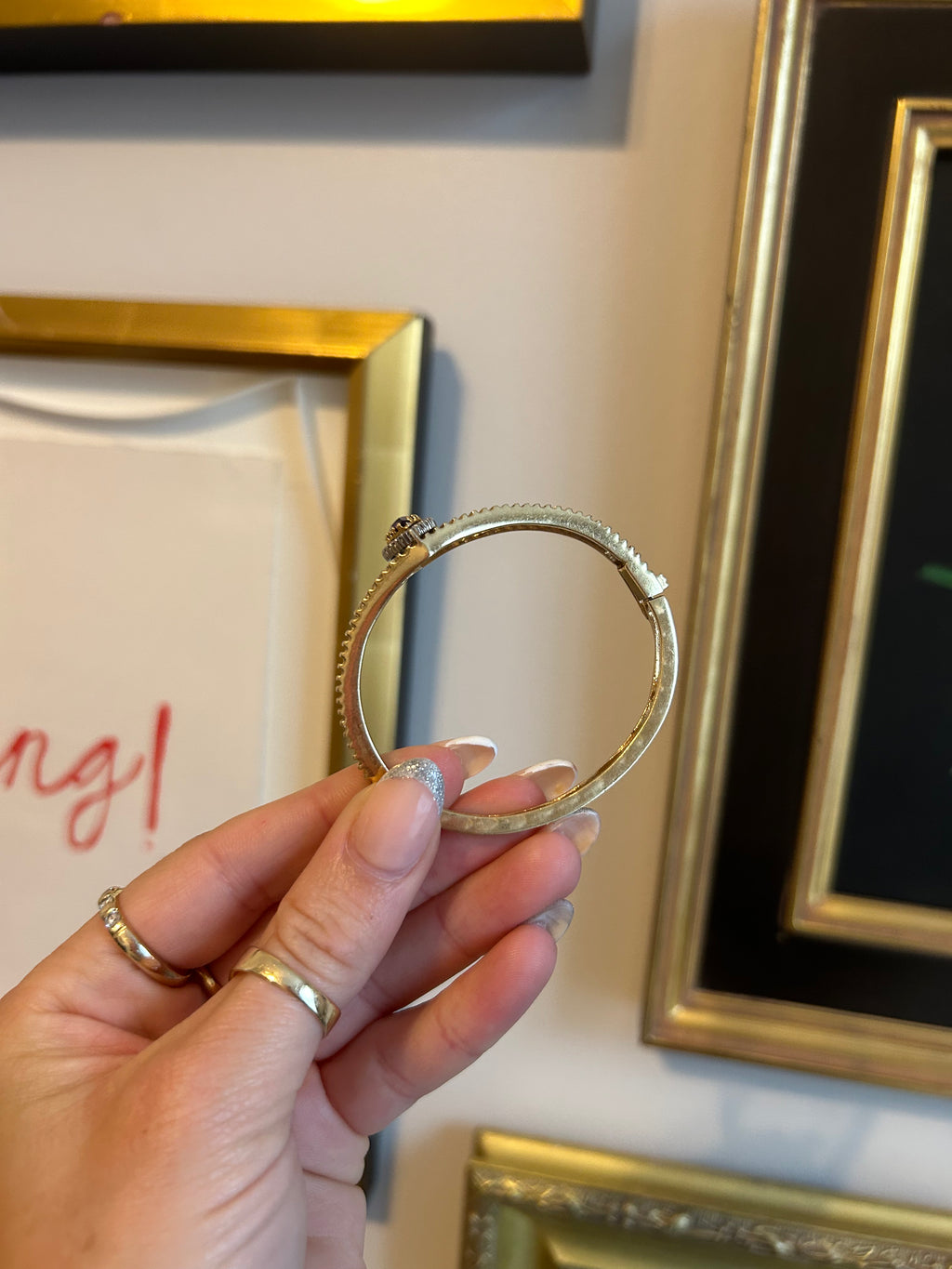 Amethyst Diamond Bangle