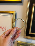 Amethyst Diamond Bangle