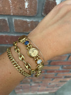 Vintage Lady Fatima Gemstone Bracelet