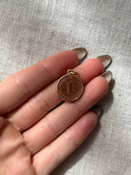 German 1 Cent Coin Charm