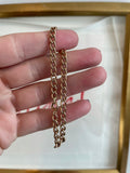 Vintage Rose Gold Curb Bracelet