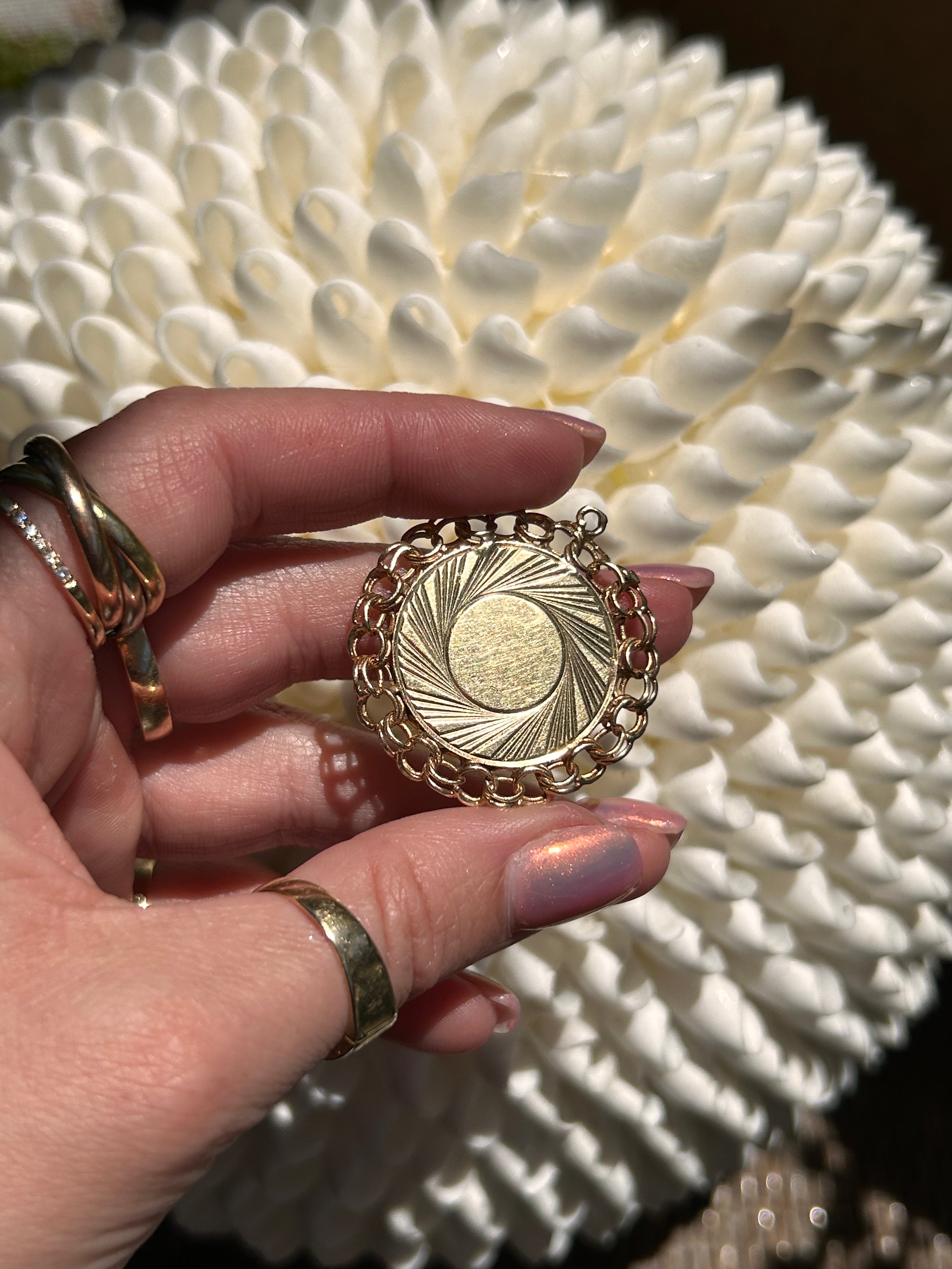 Four Leaf Clover Reversible Charm