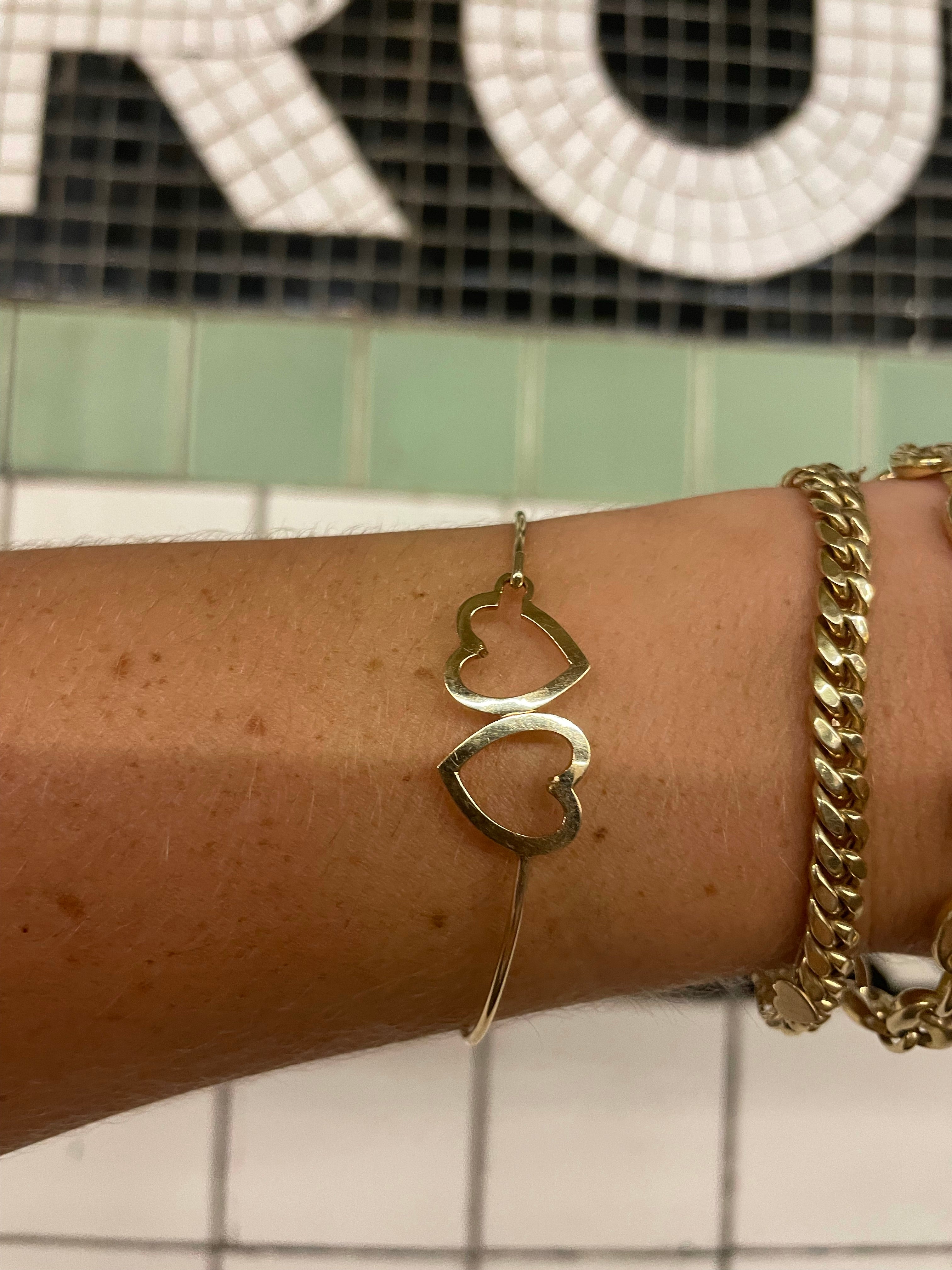 Vintage Heart Bangle