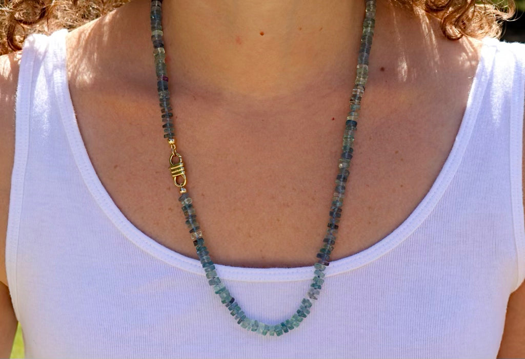 Fluorite Lavender Necklace