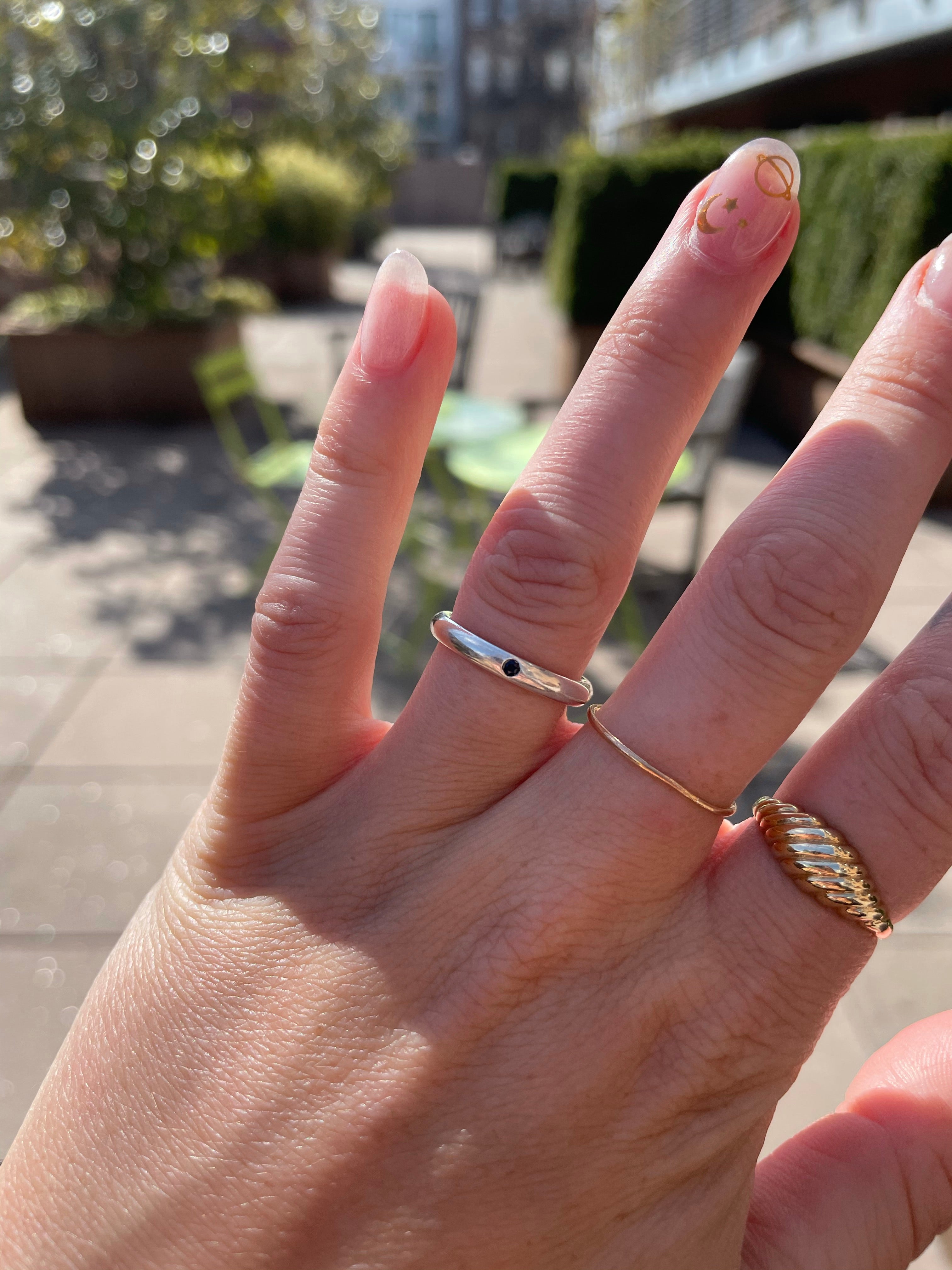 Tiffany & Co. sterling silver ruby ring