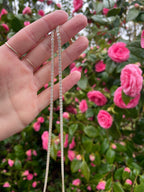 Sapphire tennis necklace