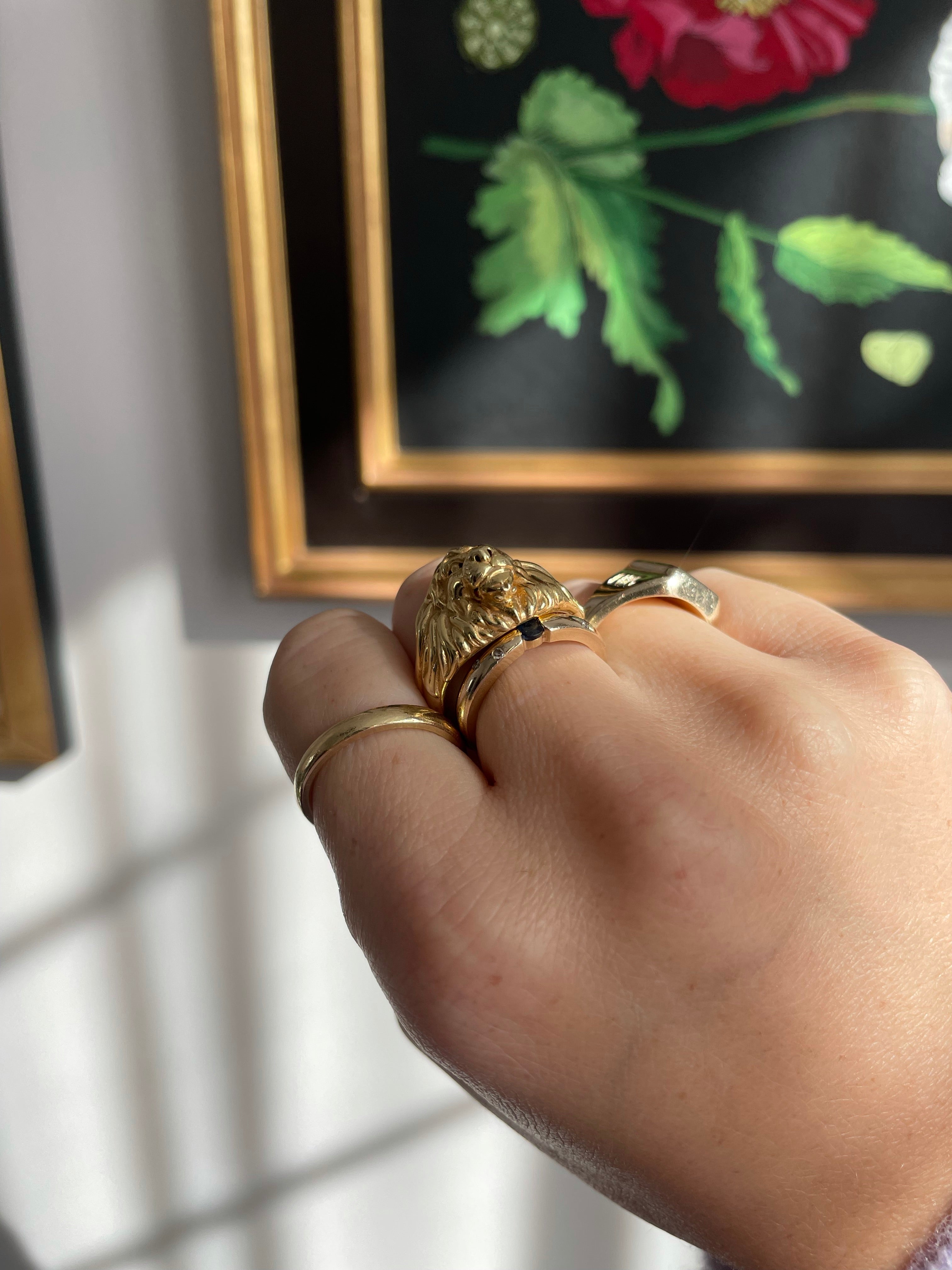Vintage Lion Ring