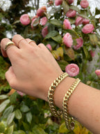 Chunky puffy Miami curb bracelet