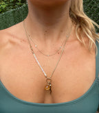 Vintage citrine disco charm