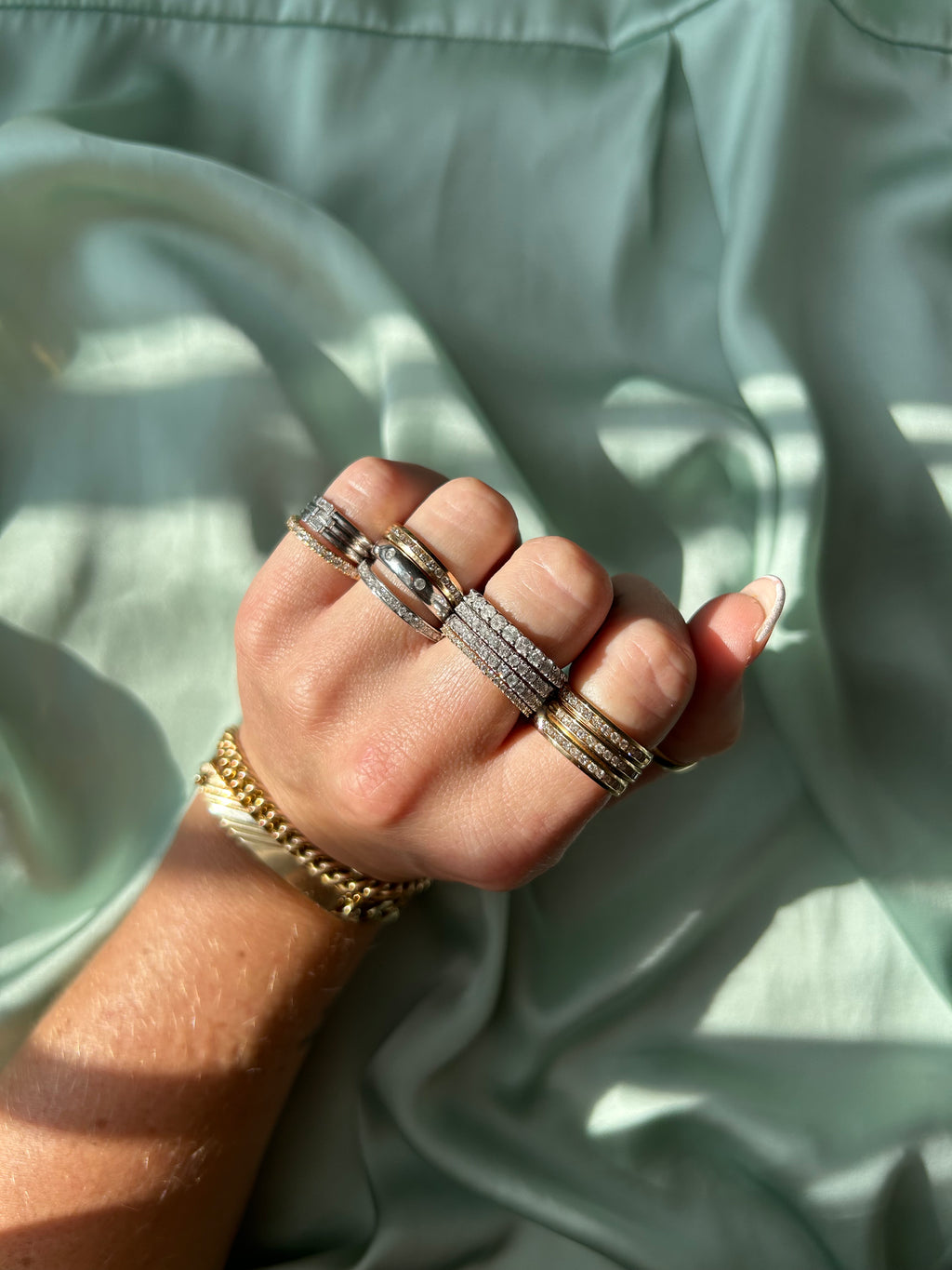 Dainty Diamond Pinky Ring