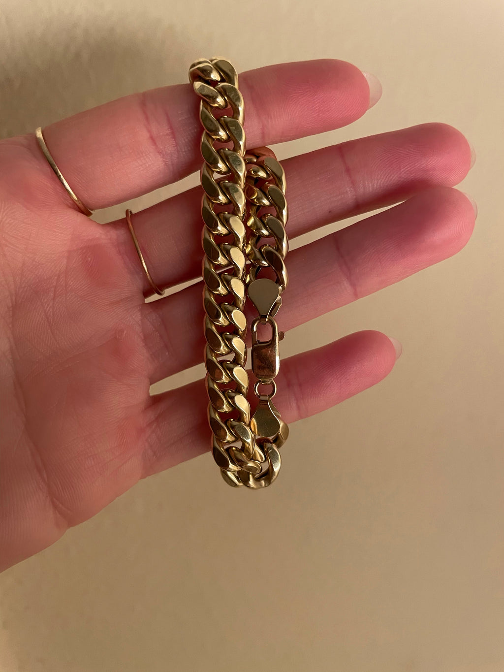 Chunky puffy Miami curb bracelet