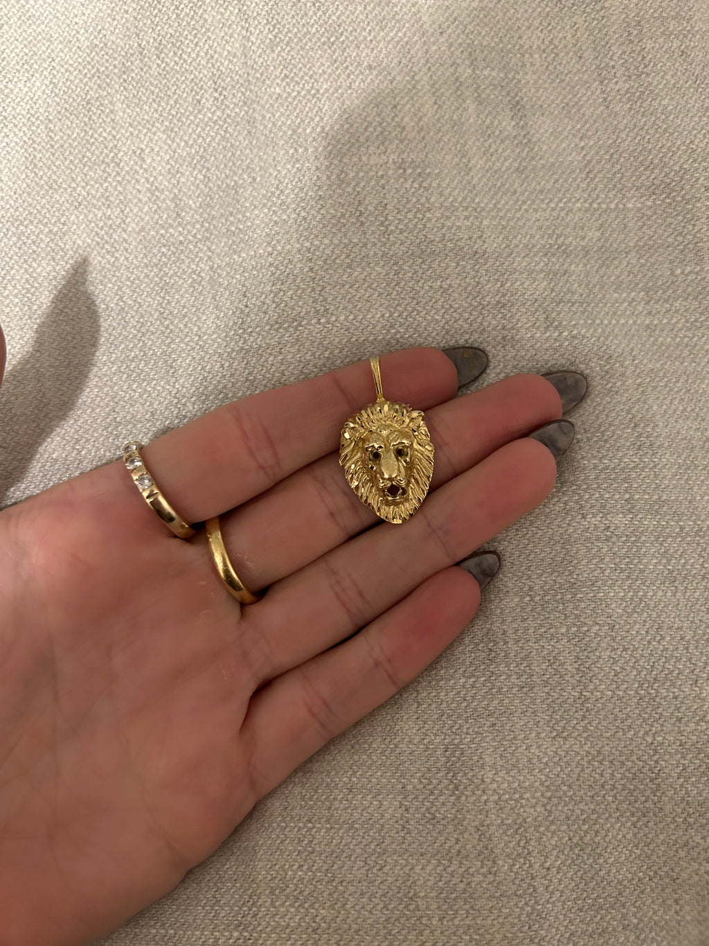 Lion Head Charm