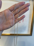 Dainty paperclip chain