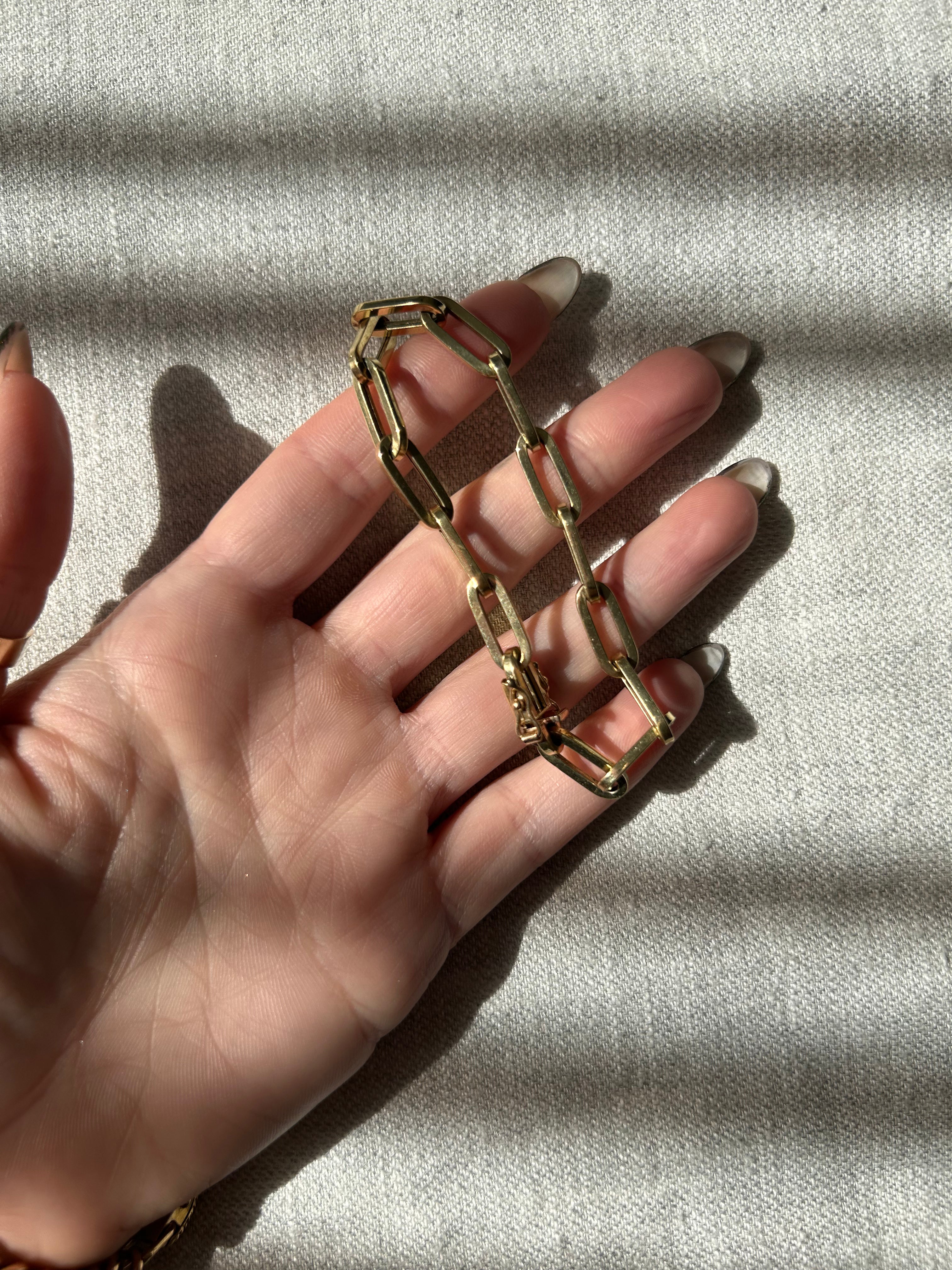 Chunky Paperclip Bracelet