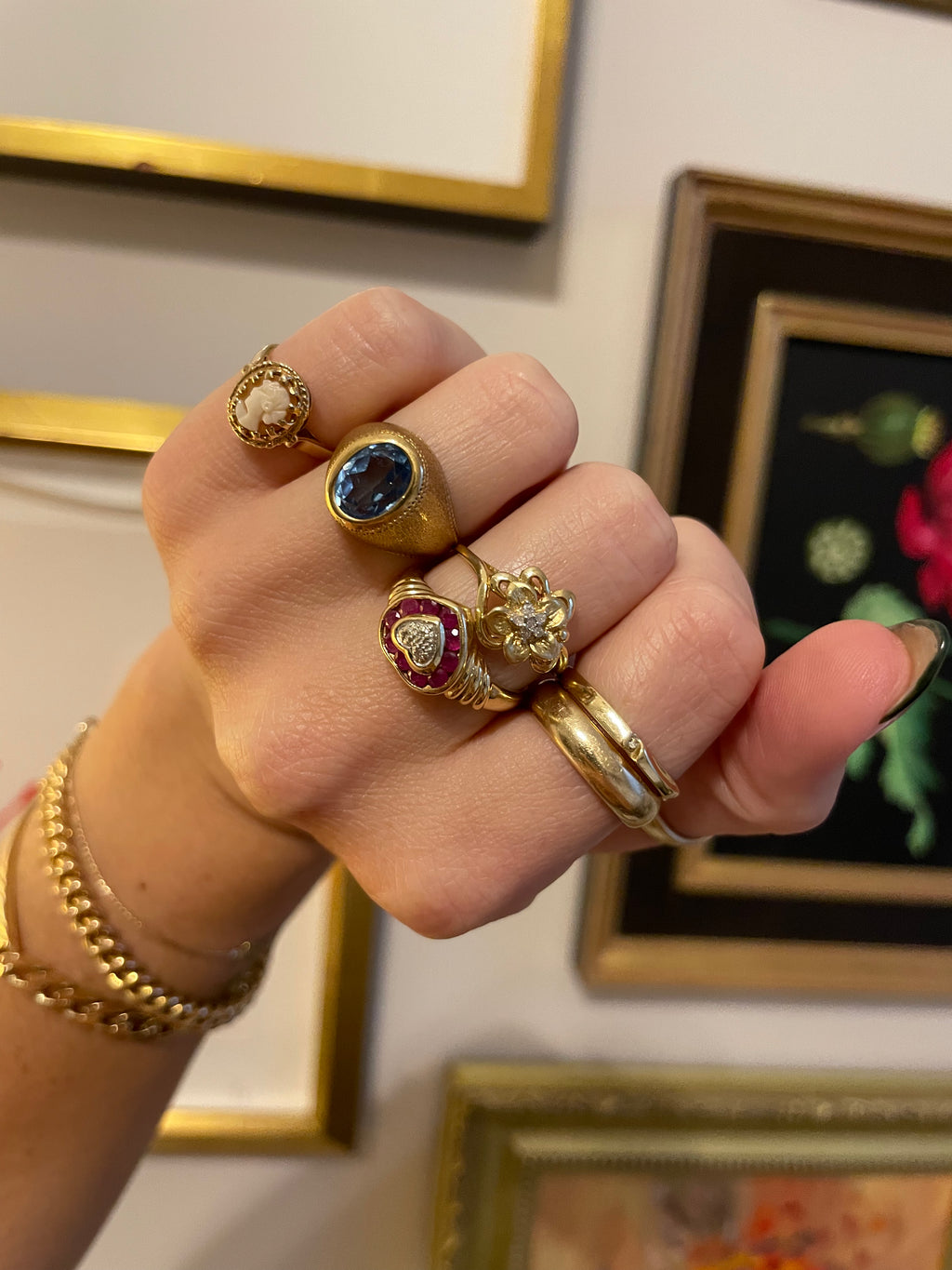 Diamond Flower Ring