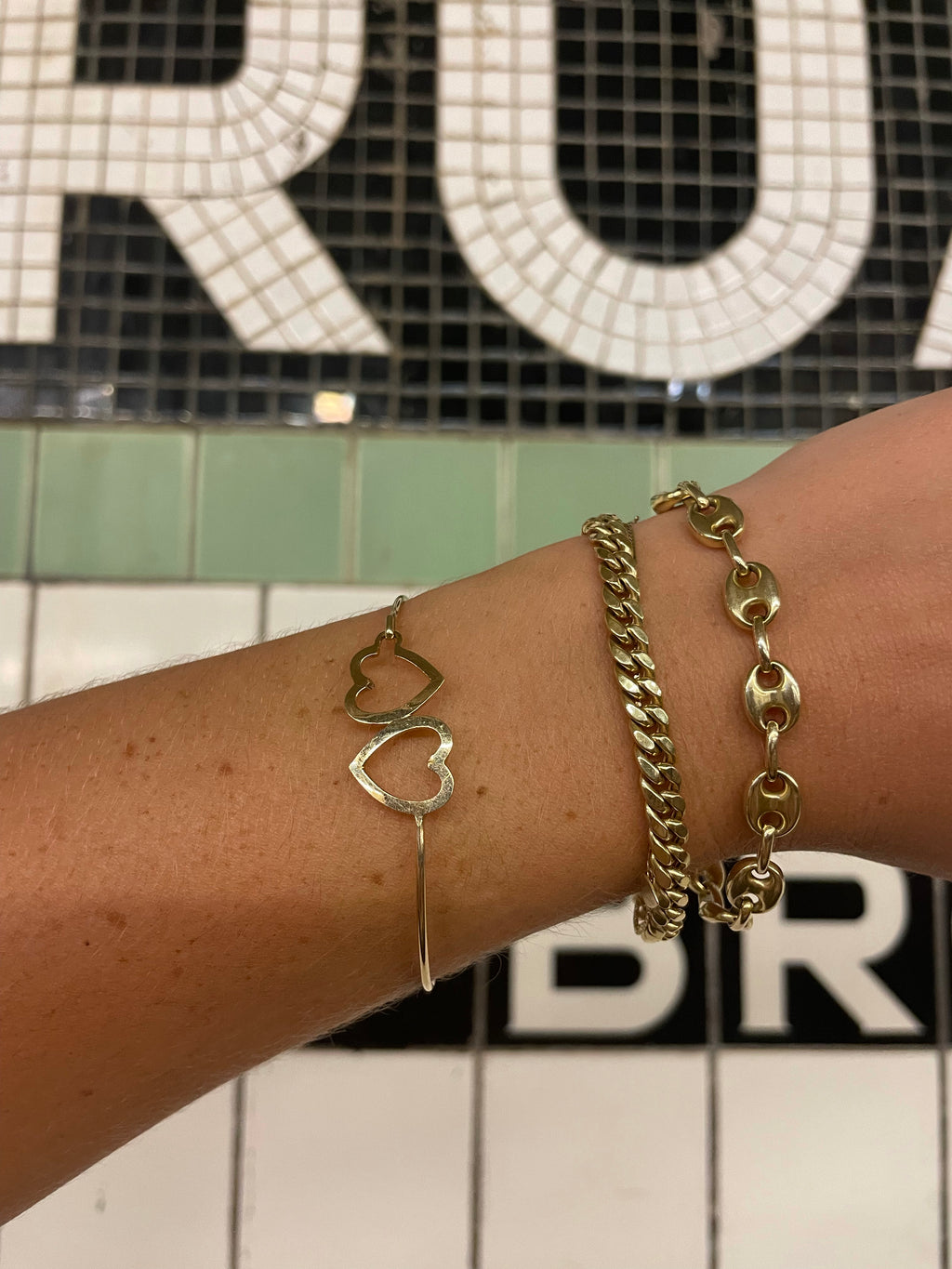 Vintage Heart Bangle