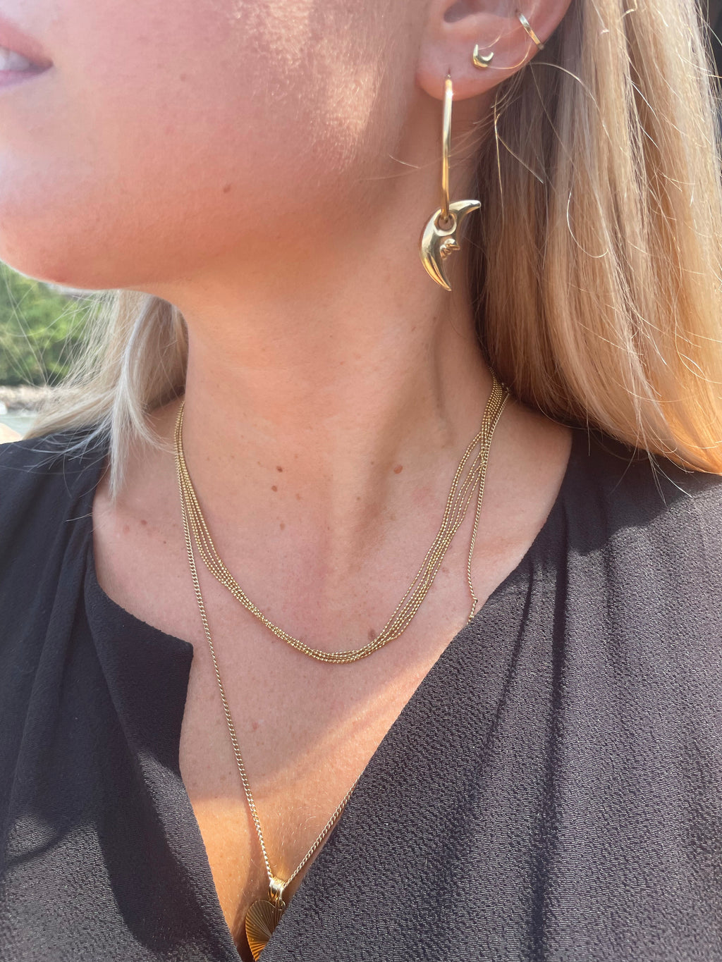 17” Vintage layered ball chain