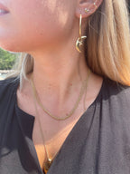 17” Vintage layered ball chain