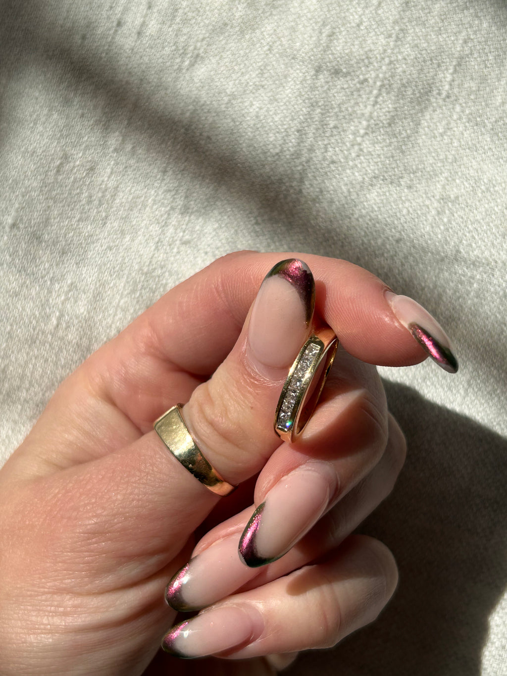 Diamond Baguette Band