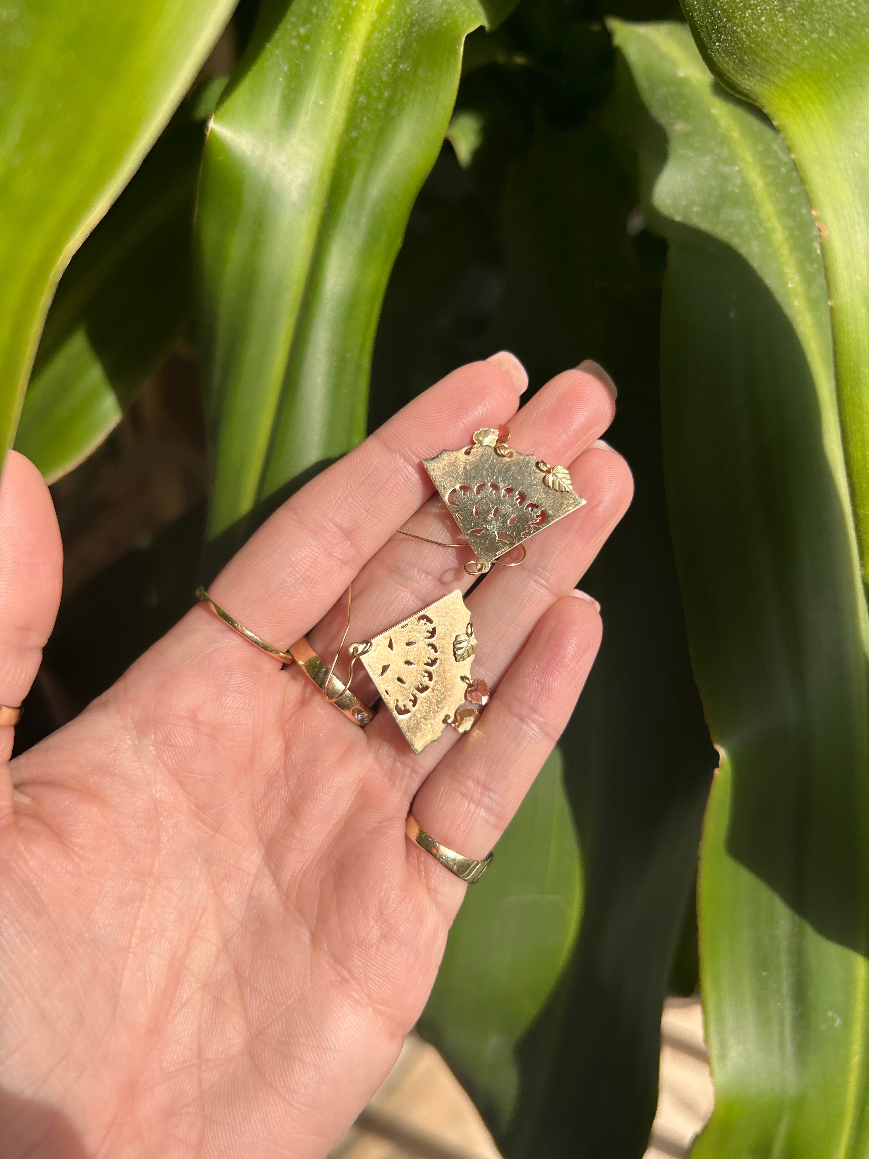 Ornate Fan Earrings
