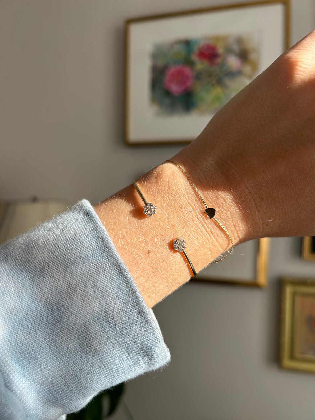 Diamond Dainty Bangle