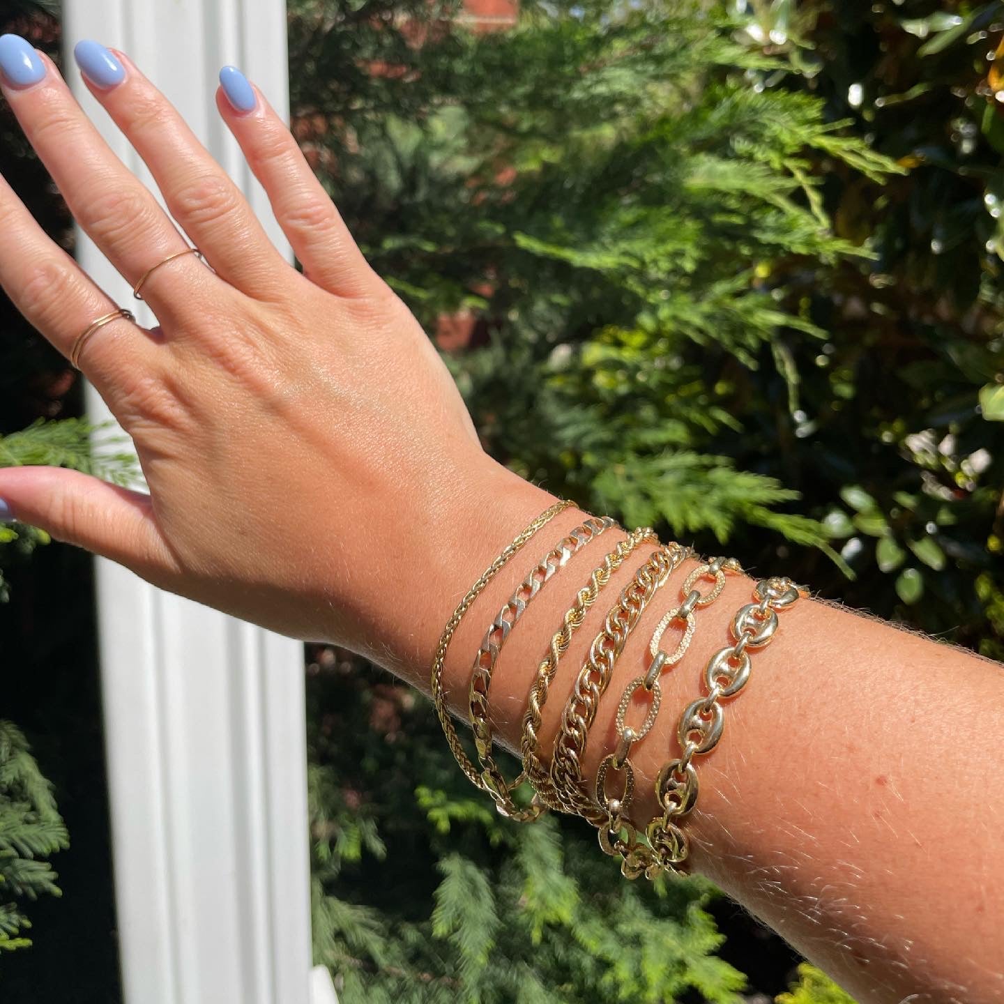 7.5” rope chain bracelet