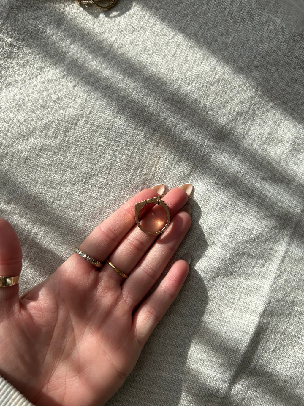 DF Letter Ring