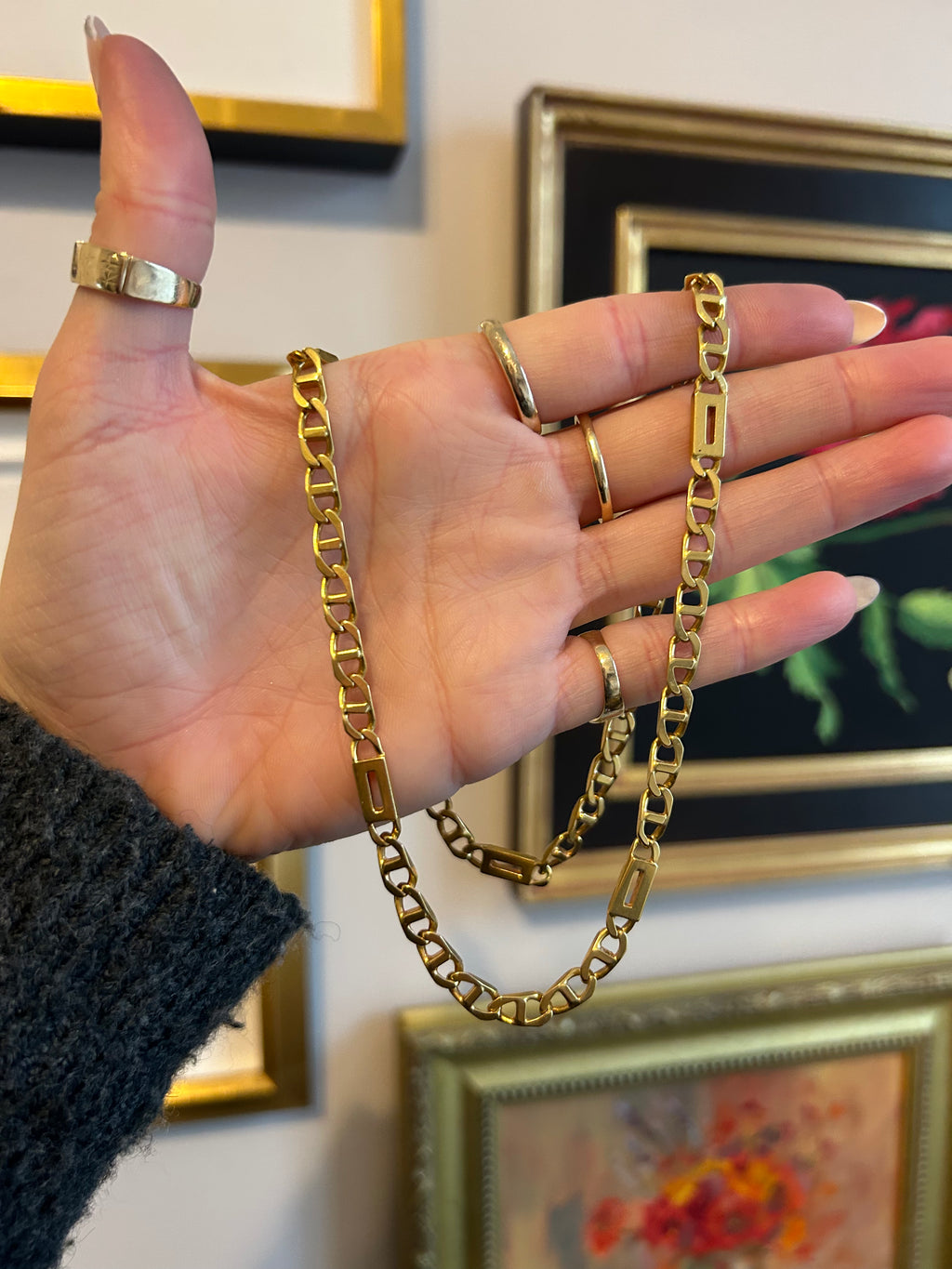 Solid Mariner Bar Chain