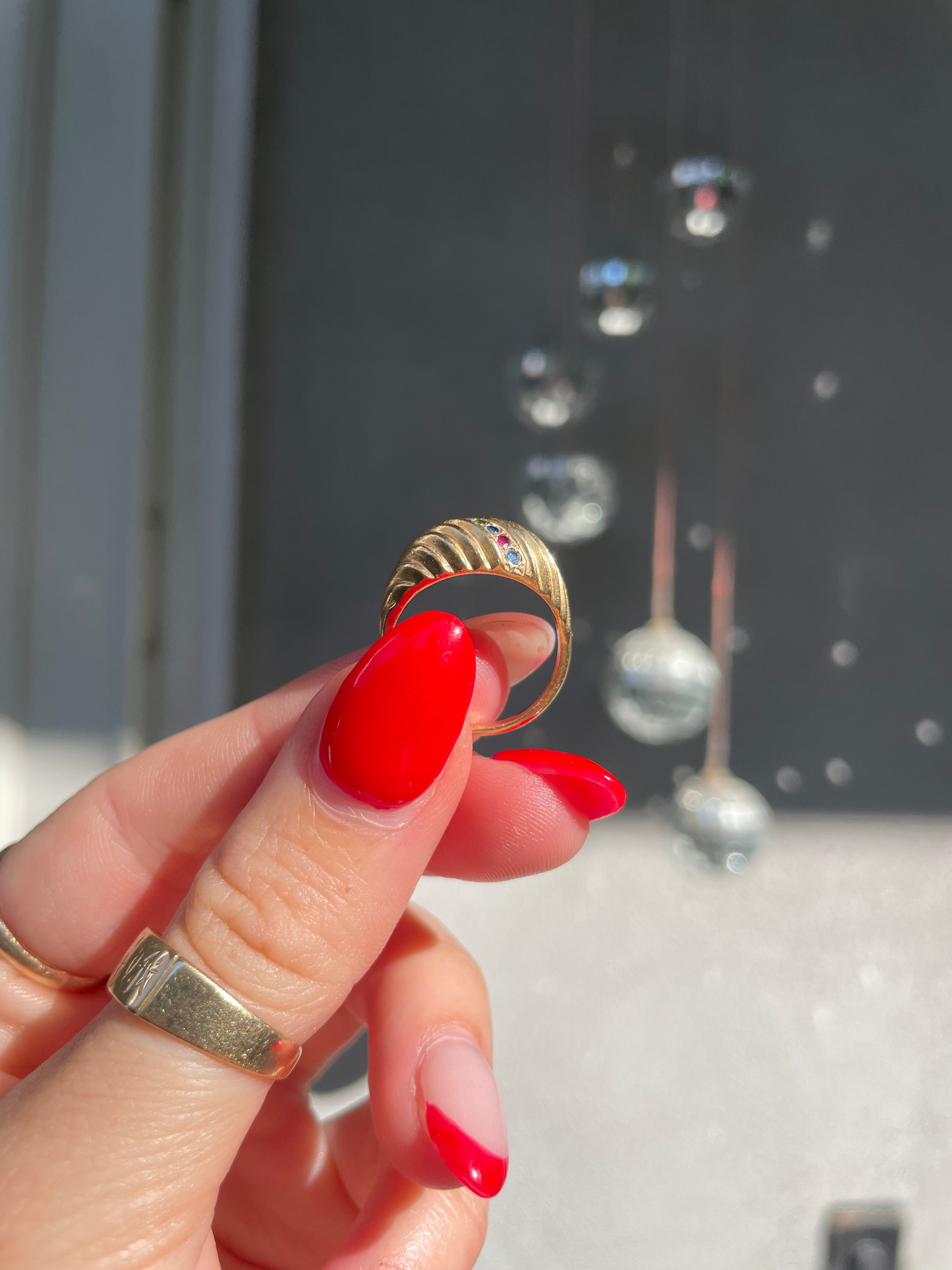 Vintage Croissant Ring