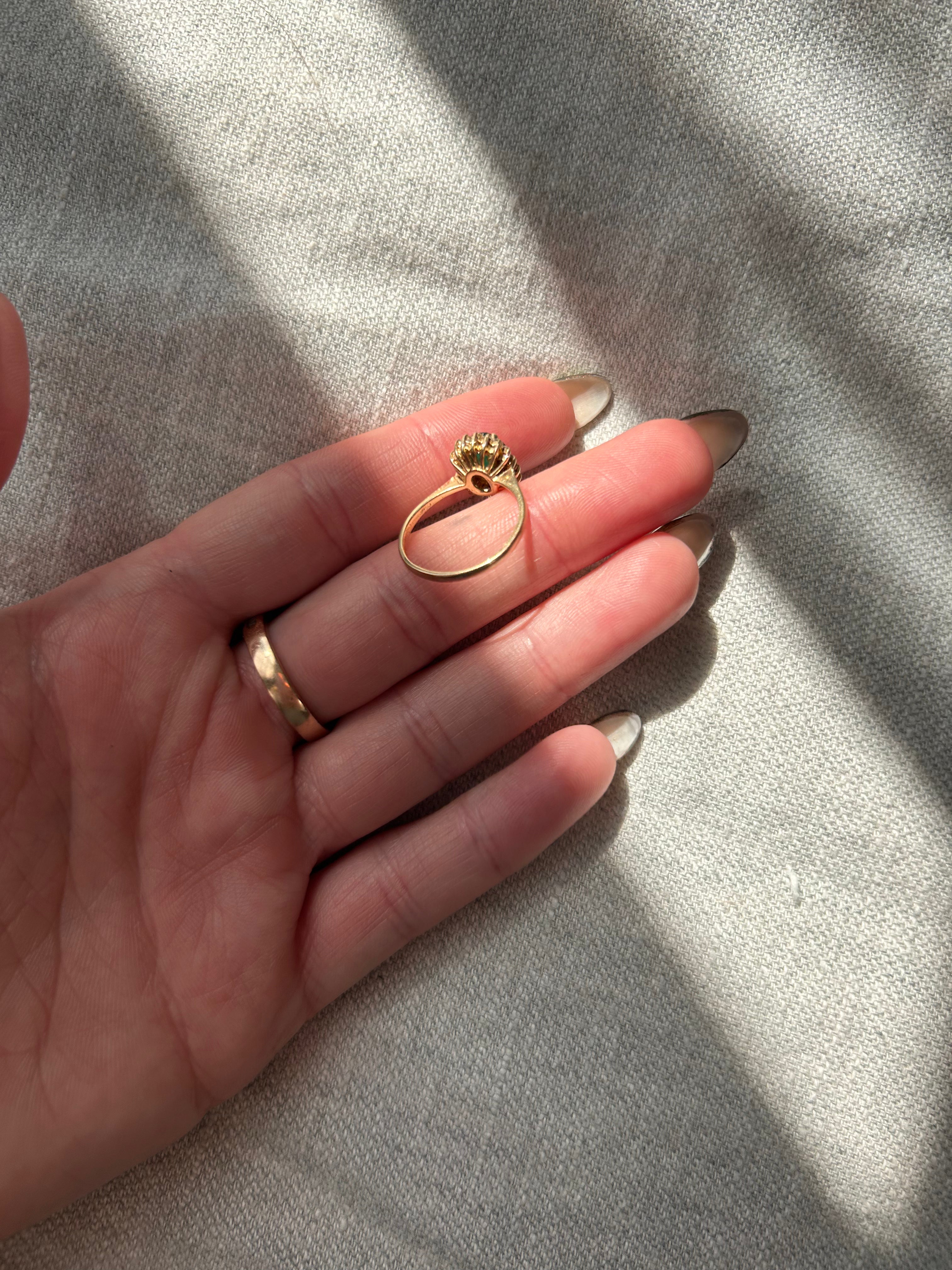 Emerald Diamond Ring