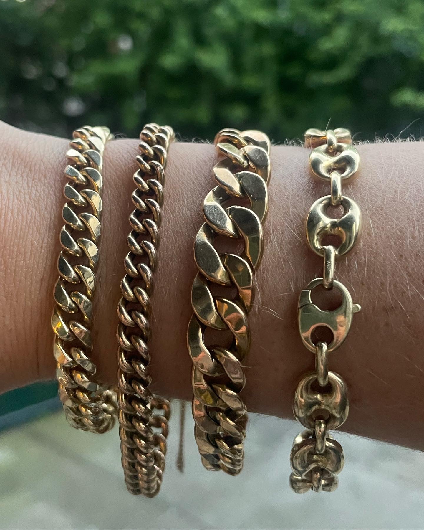 Rounded Antique Curb Bracelet