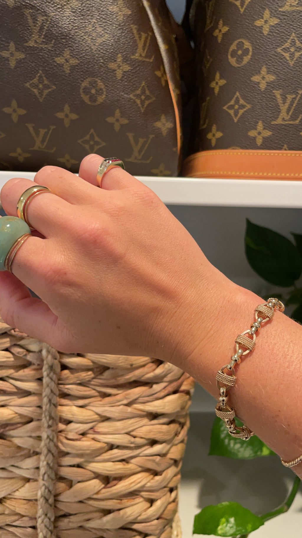 7.5” Vintage solid bracelet