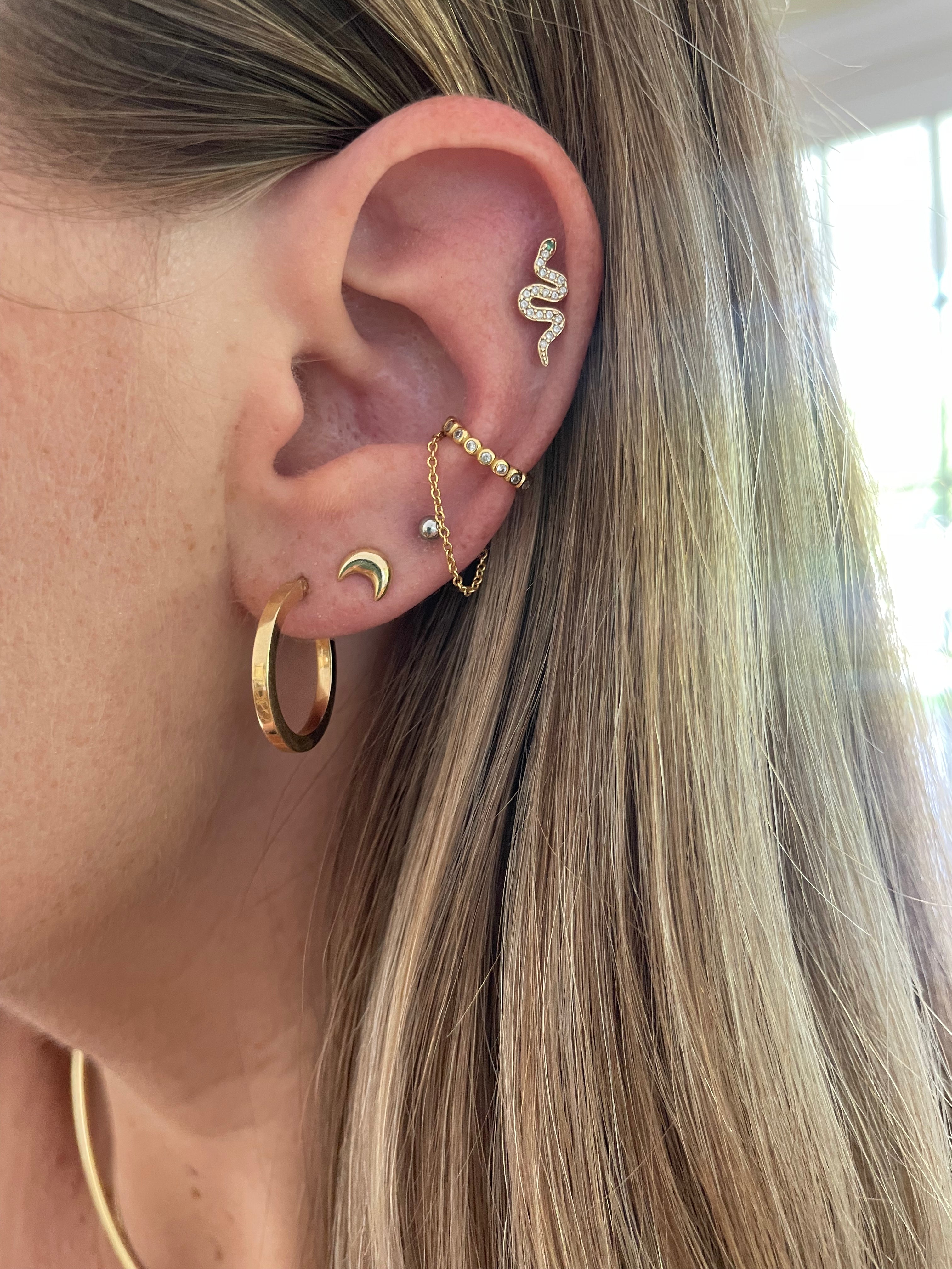 Square Edged Mini Hoop