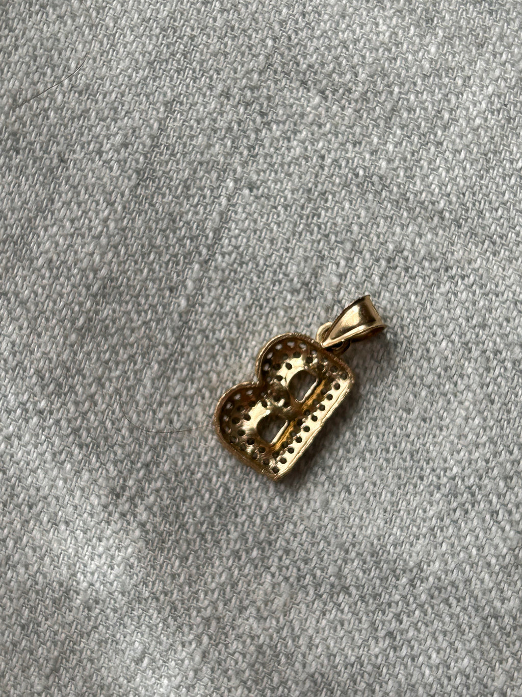 Diamond B charm