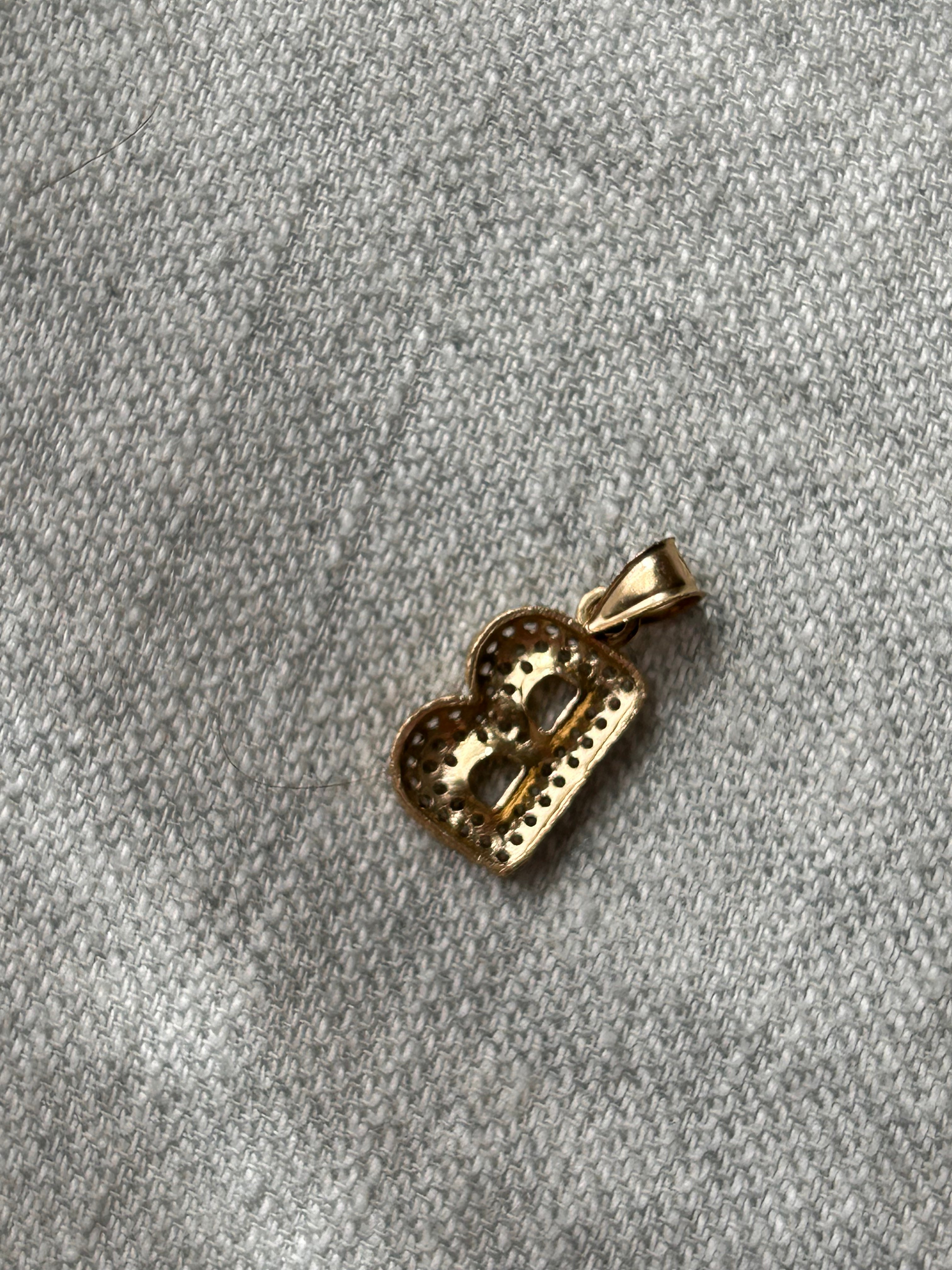 Diamond B charm