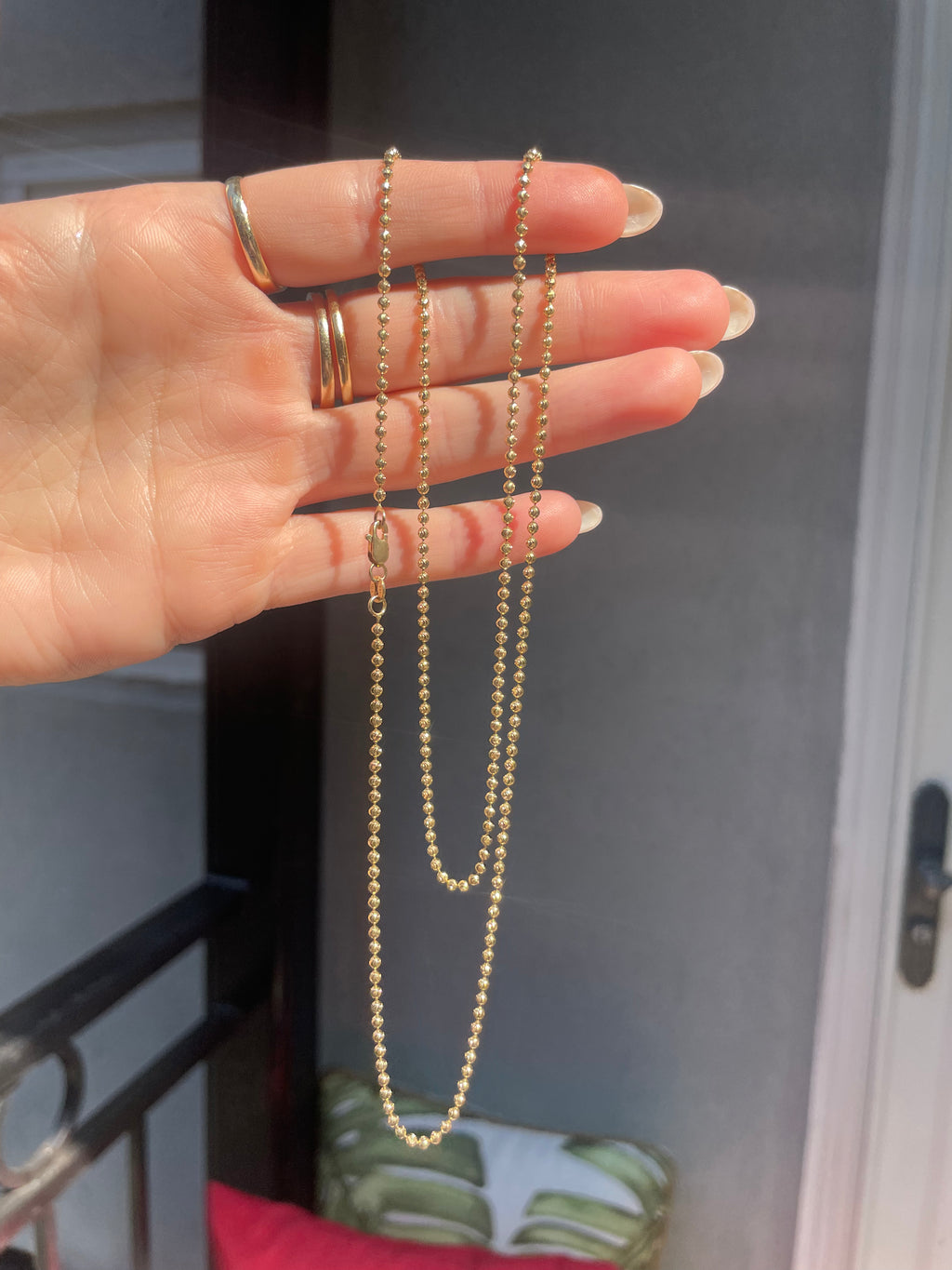 Vintage Diamond Cut Ball Chain