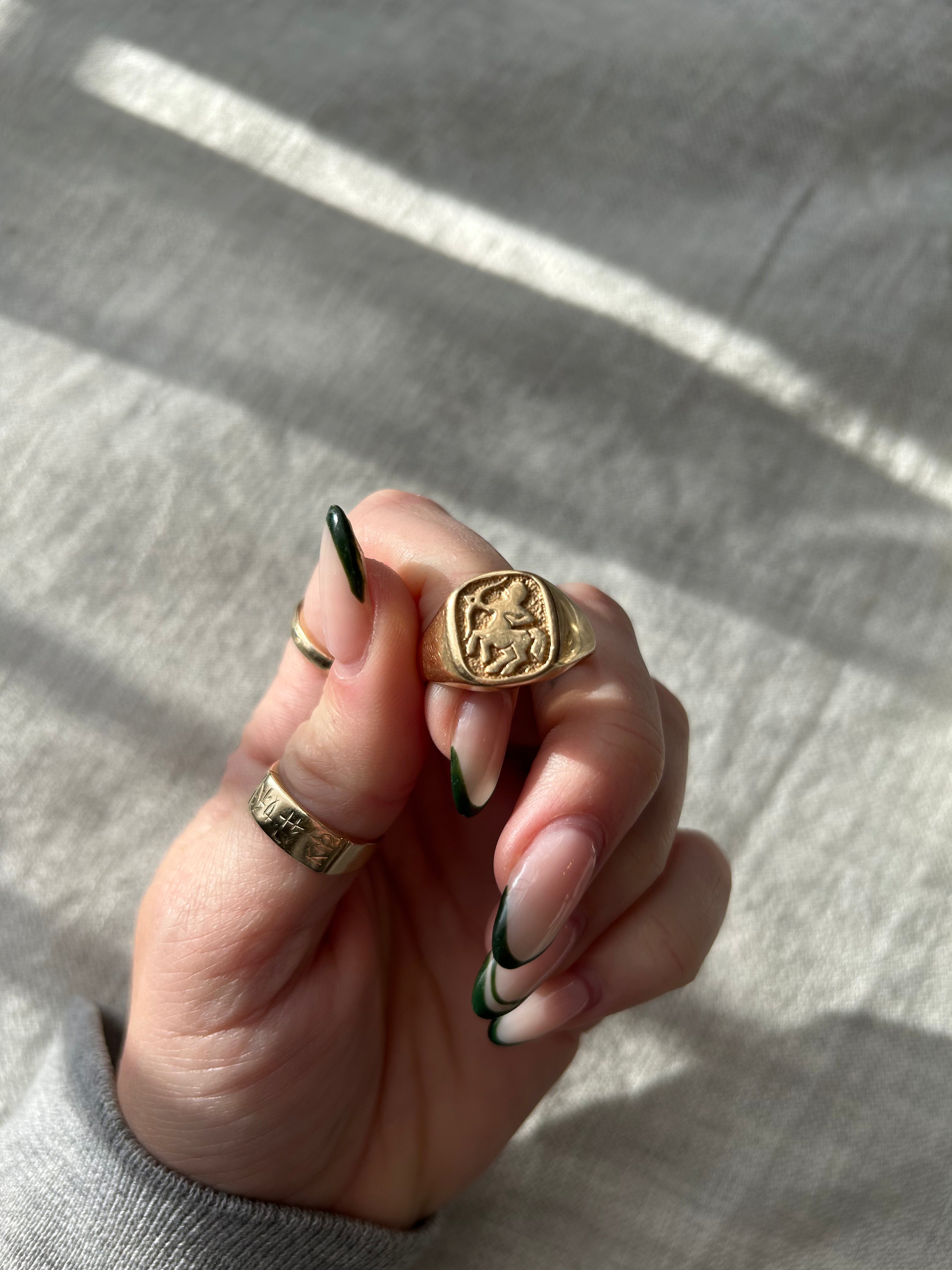 Sagittarius Signet Ring