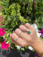 Emerald Snake Ring